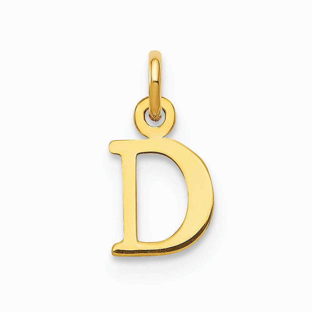 10K / 14K Yellow Gold 10KY Cutout Letter D Initial Charm - Product Photo