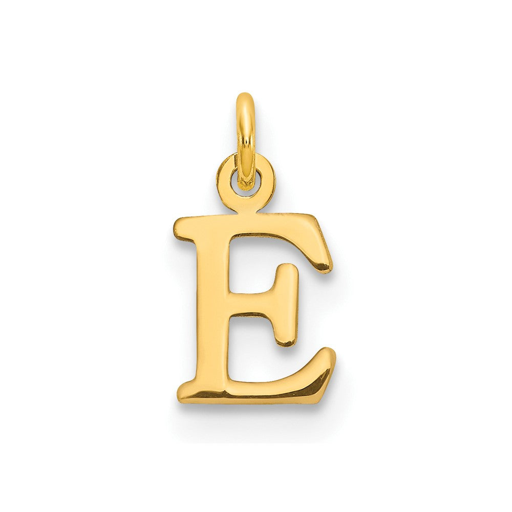 10K / 14K Yellow Gold 10ky Cutout Letter E Initial Charm - Product Photo