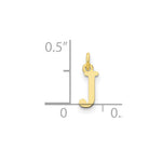 10K / 14K Yellow Gold 10ky Cutout Letter J Initial Charm - Product Photo