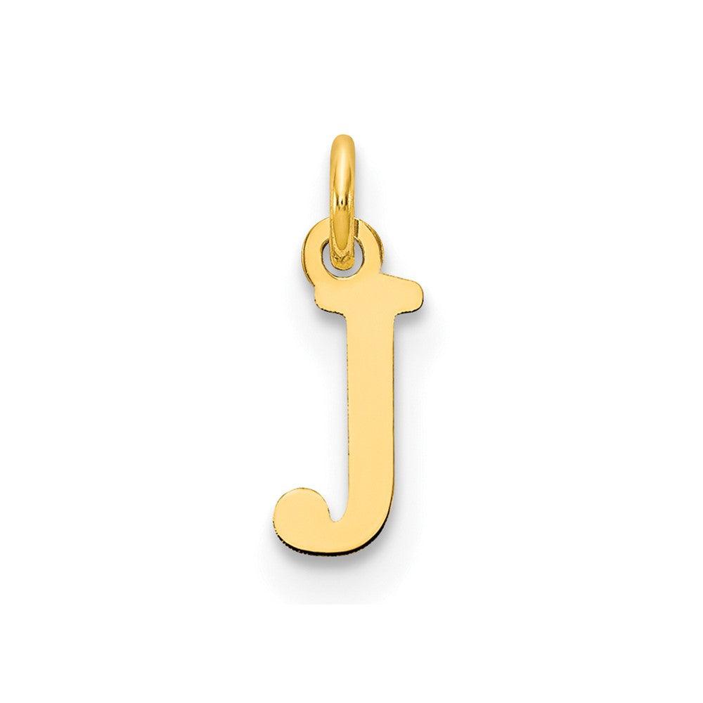 10K / 14K Yellow Gold 10ky Cutout Letter J Initial Charm - Product Photo