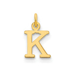 10K / 14K Yellow Gold 10ky Cutout Letter K Initial Charm - Product Photo