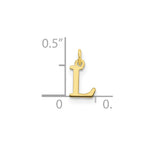 10K / 14K Yellow Gold 10ky Cutout Letter L Initial Charm - Product Photo