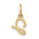 10K / 14K Yellow Gold 10KY Upper case Letter J Initial Charm - Product Photo