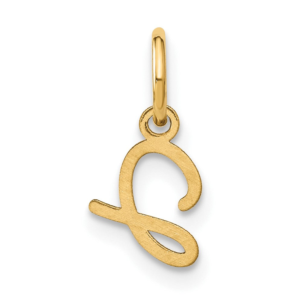 10K / 14K Yellow Gold 10KY Upper case Letter J Initial Charm - Product Photo