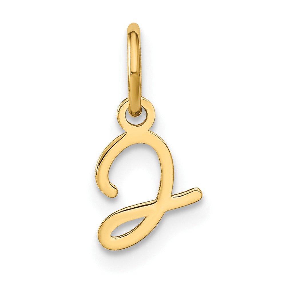 10K / 14K Yellow Gold 10KY Upper case Letter J Initial Charm - Product Photo