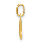 10K / 14K Yellow Gold Letter a Initial Charm - Product Photo