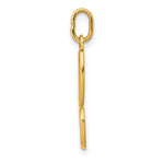 10K / 14K Yellow Gold Letter b Initial Charm - Product Photo