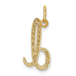 10K / 14K Yellow Gold Letter d Initial Charm - Product Photo