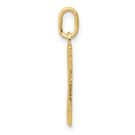 10K / 14K Yellow Gold Letter g Initial Charm - Product Photo