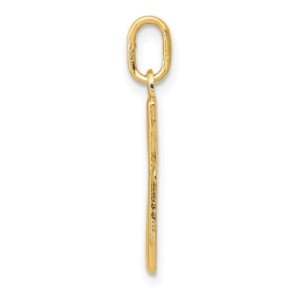 10K / 14K Yellow Gold Letter g Initial Charm - Product Photo