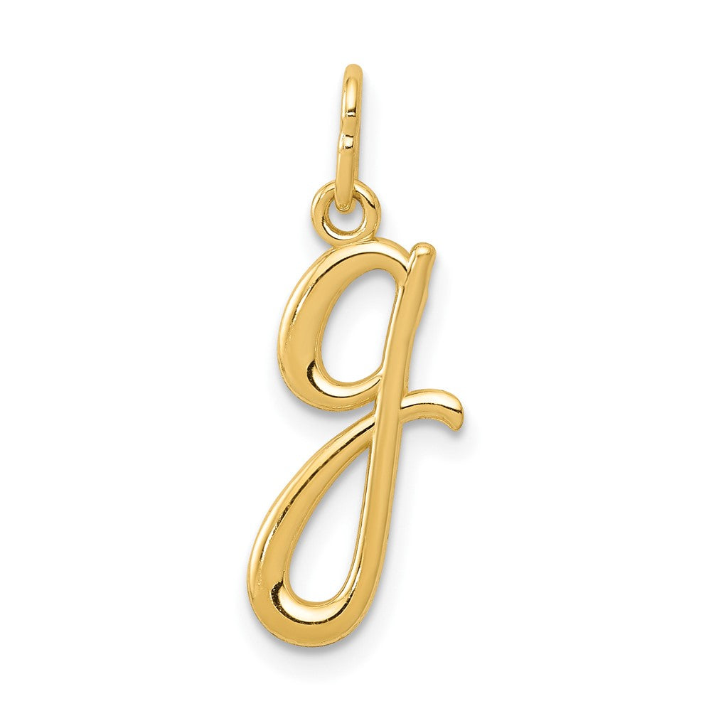 10K / 14K Yellow Gold Letter g Initial Charm