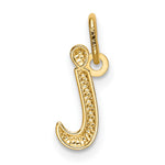 10K / 14K Yellow Gold Letter i Initial Charm - Product Photo
