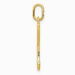 10K / 14K Yellow Gold Letter l Initial Charm - Product Photo