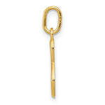 10K / 14K Yellow Gold Letter s Initial Charm - Product Photo