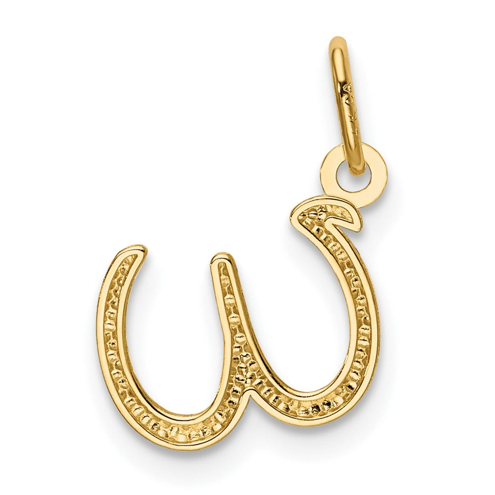 10K / 14K Yellow Gold Letter w Initial Charm - Product Photo