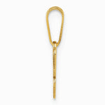 10K / 14K Yellow Gold Laser Cut Butterfly Charm - Product Photo