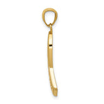 10K / 14K Yellow Gold Gold Polished Survivor Ribbon Pendant - Product Photo