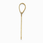 10K / 14K Yellow Gold Polished Etched Letter A Initial Pendant - Product Photo