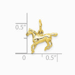 10K / 14K Yellow Gold Polished Horse Charm - Product Photo
