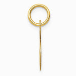 10K / 14K Yellow Gold Medium Fancy Script Initial S Charm - Product Photo