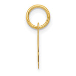 10K / 14K Yellow Gold Small Script Initial A Charm - Product Photo