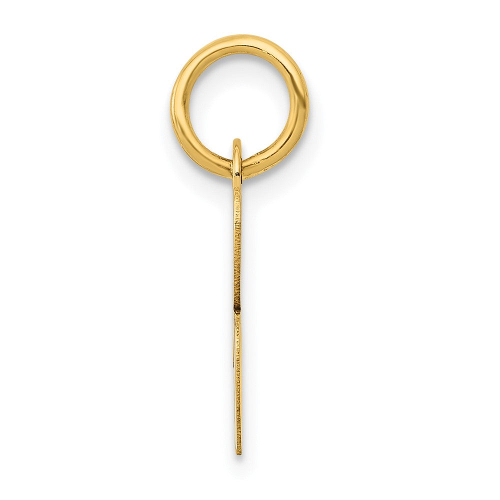 10K / 14K Yellow Gold Small Script Initial B Charm - Product Photo