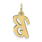 10K / 14K Yellow Gold Small Script Initial B Charm - Product Photo