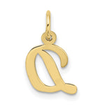 10K / 14K Yellow Gold Small Script Initial D Charm - Product Photo
