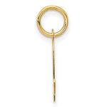 10K / 14K Yellow Gold Small Script Initial L Charm - Product Photo