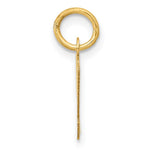 10K / 14K Yellow Gold Small Script Initial M Charm - Product Photo