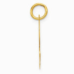 10K / 14K Yellow Gold Medium Script Letter L Initial Charm - Product Photo