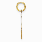 10K / 14K Yellow Gold Large Script Letter K Initial Charm - Product Photo