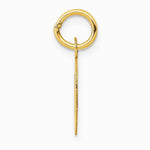 10K / 14K Yellow Gold Small Block Initial O Charm - Product Photo