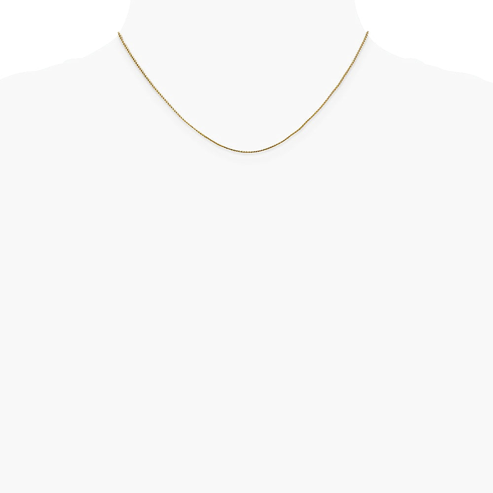 14K Rose Gold .85mm Spiga Chain Necklace 16"-24" - Product Photo