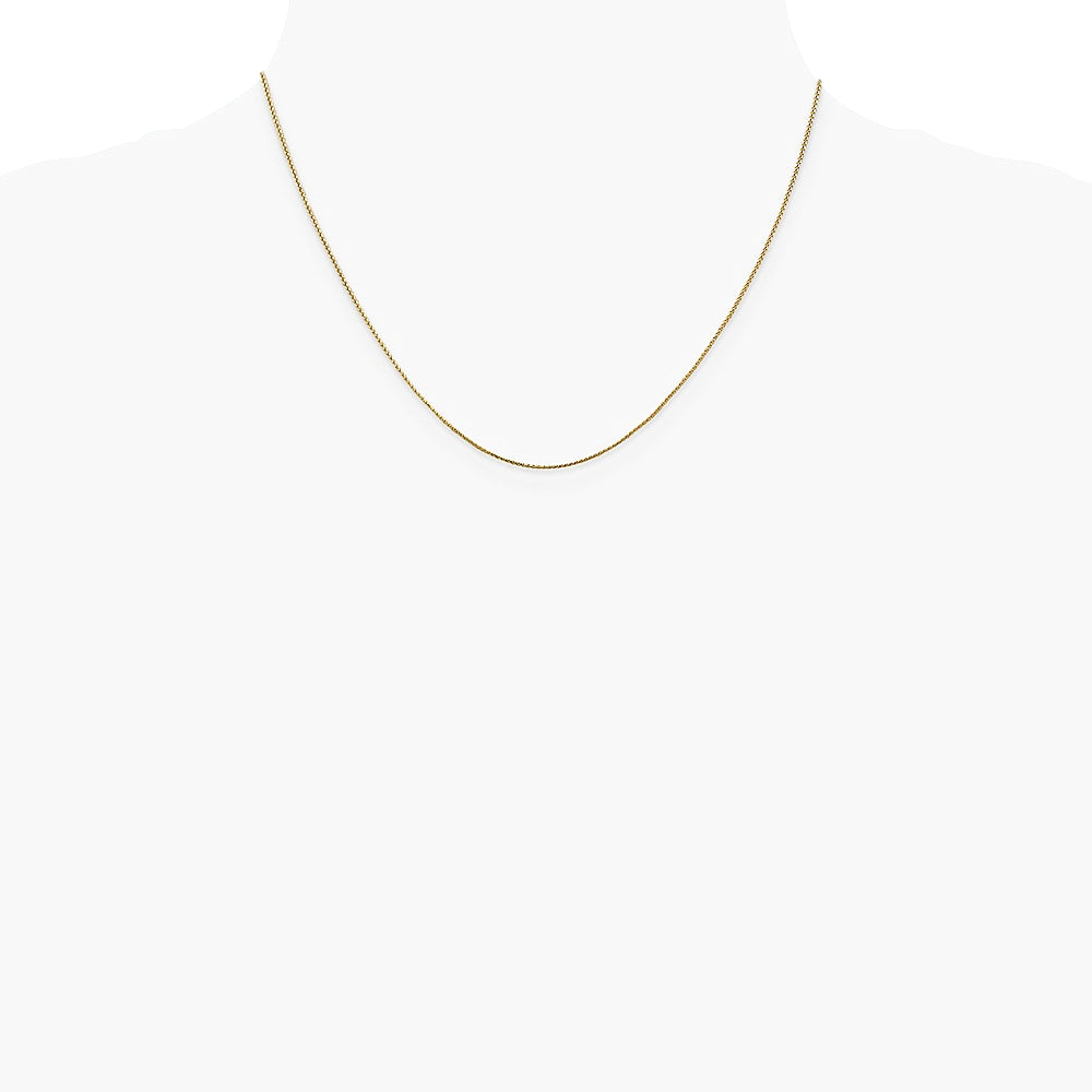 14K Rose Gold .85mm Spiga Chain Necklace 16"-24" - Product Photo