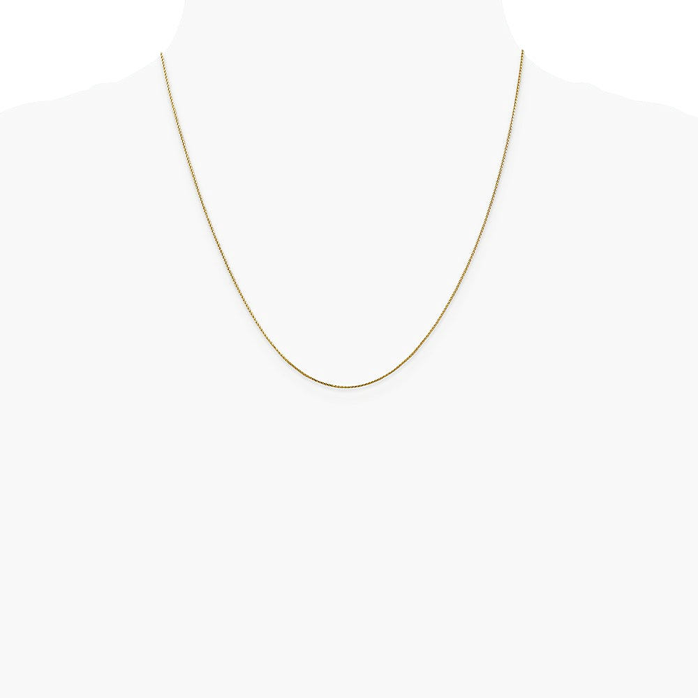 14K Rose Gold .85mm Spiga Chain Necklace 16"-24" - Product Photo