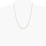 14K Rose Gold .85mm Spiga Chain Necklace 16"-24" - Product Photo