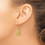 Leslie's 14K Two-tone Filigree Dangle Earrings - Product Photo