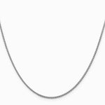 14K White Gold 1.5 mm Spiga Chain Necklace 16"-24" - Product Photo