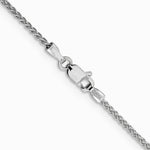 14K White Gold 1.5 mm Spiga Chain Necklace 16"-24" - Product Photo