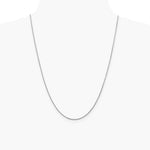 14K White Gold 1.5 mm Spiga Chain Necklace 16"-24" - Product Photo