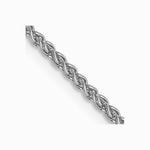 14K White Gold 1.5 mm Spiga Chain Necklace 16"-24" - Product Photo