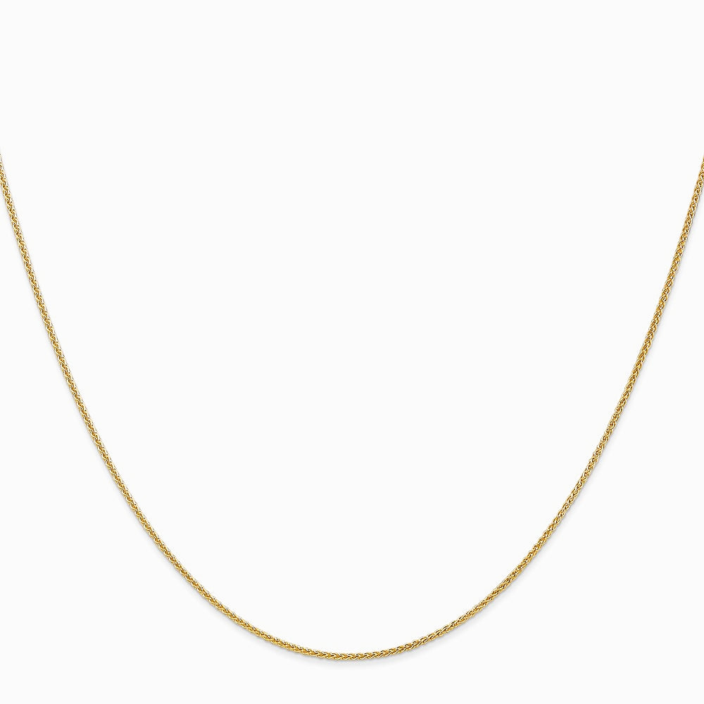 14K Yellow Gold 1.0mm Spiga Chain Necklace 16"-30" - Product Photo