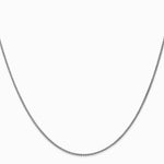 14K White Gold 1.25mm Spiga Chain Necklace 16"-24" - Product Photo