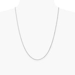 14K White Gold 1.25mm Spiga Chain Necklace 16"-24" - Product Photo