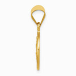 18K Yellow Gold Saint Christopher Medal Pendant - Product Photo