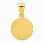 18K Yellow Gold Saint Christopher Medal Pendant - Product Photo