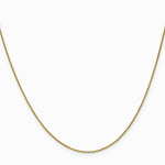 14K Yellow Gold .85mm Spiga Chain Necklace 16"-24" - Product Photo