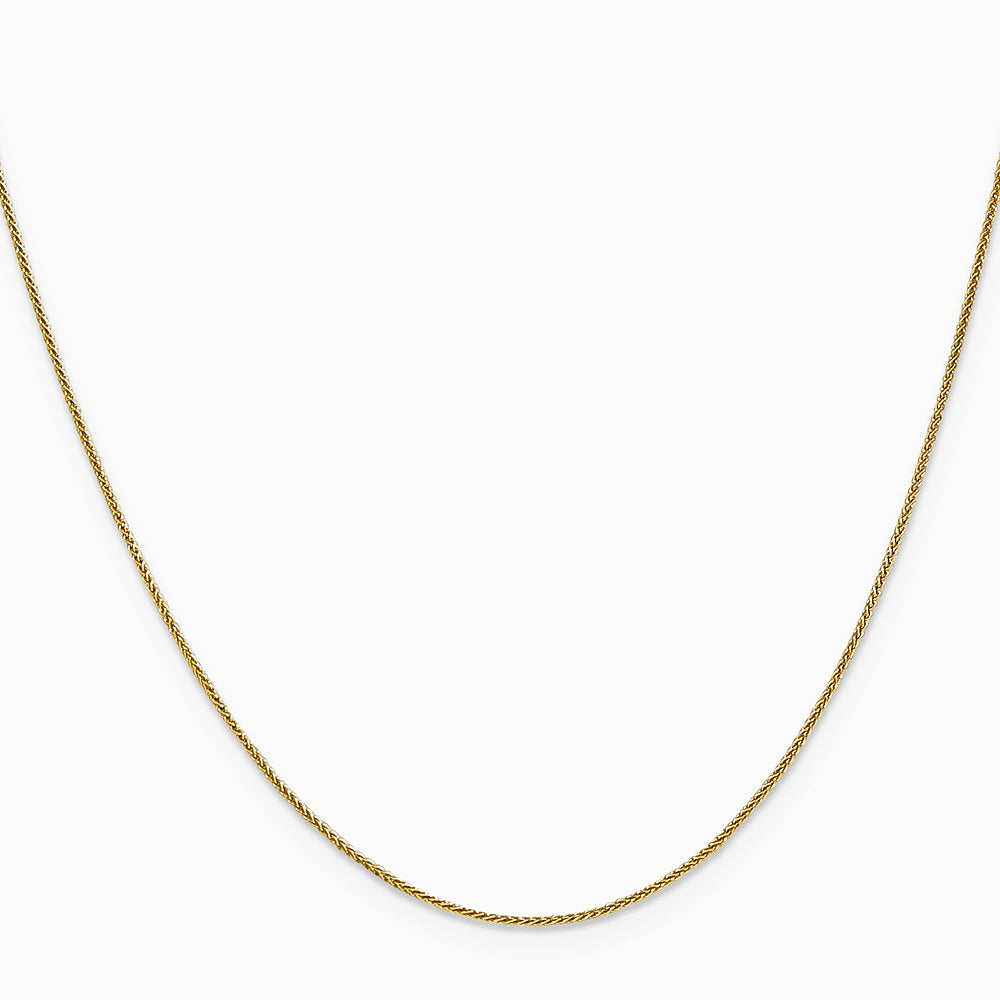 14K Yellow Gold .85mm Spiga Chain Necklace 16"-24" - Product Photo