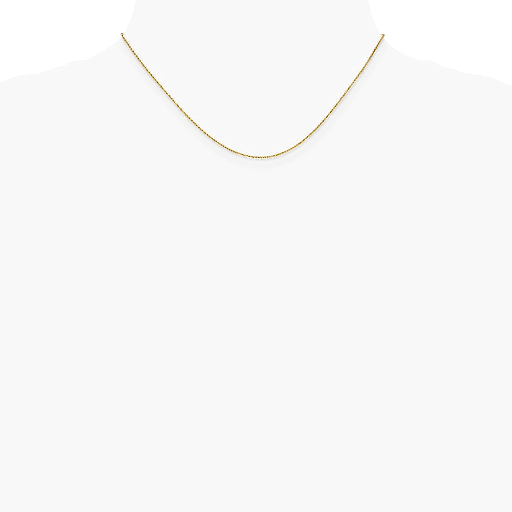 14K Yellow Gold .85mm Spiga Chain Necklace 16"-24" - Product Photo